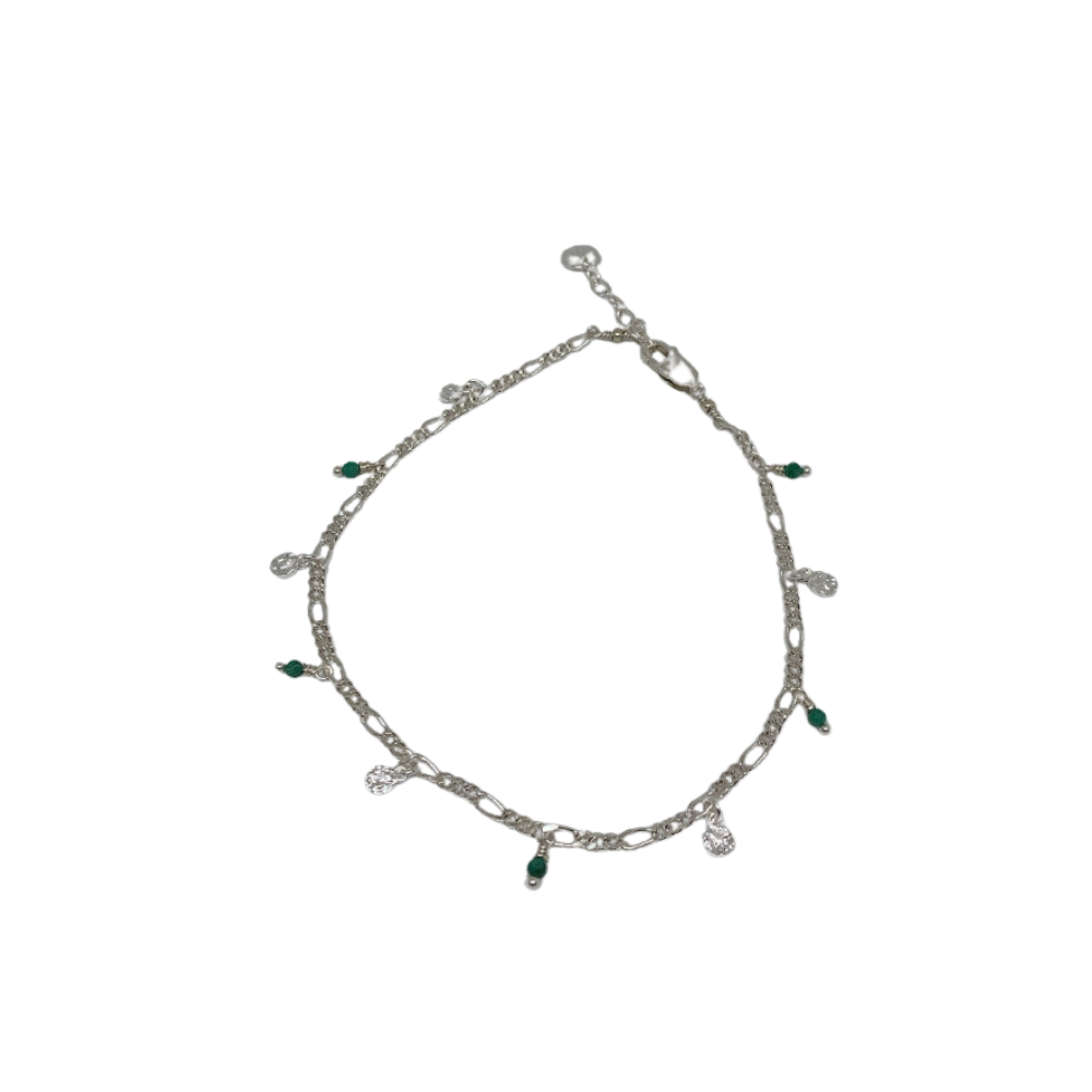 ANKLE NECKLACE TURQUOISE BEADS